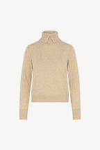 Dolcevita con Spacchetto in Puro Cashmere Avena