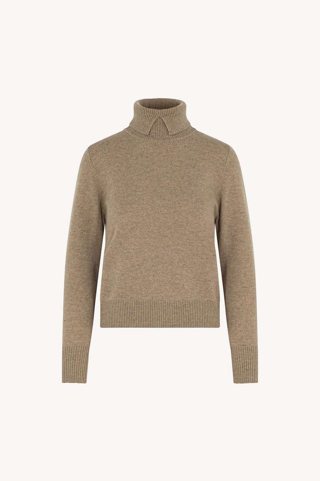 Dolcevita con Spacchetto in Puro Cashmere Dune
