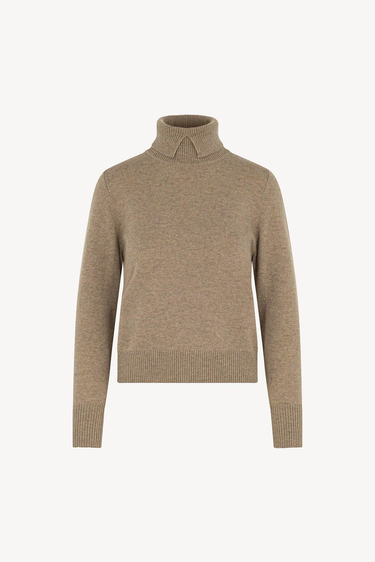 Dolcevita con Spacchetto in Puro Cashmere Dune