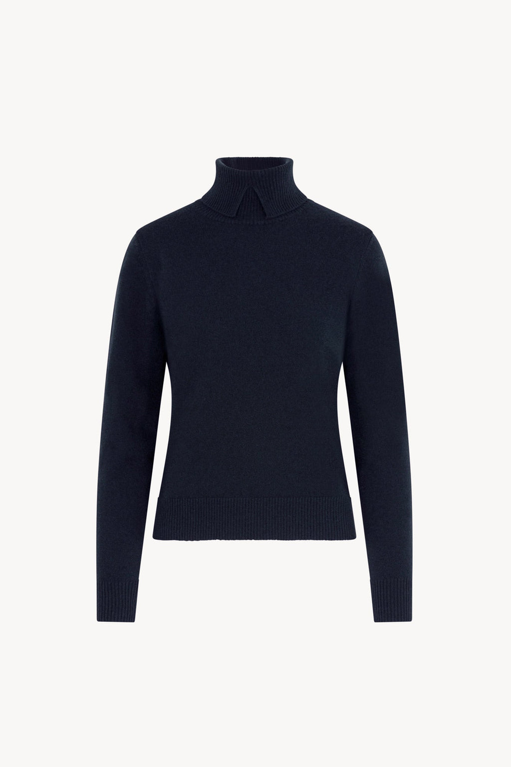 Dolcevita con Spacchetto in Puro Cashmere Notte