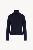 Dolcevita con Spacchetto in Puro Cashmere Notte