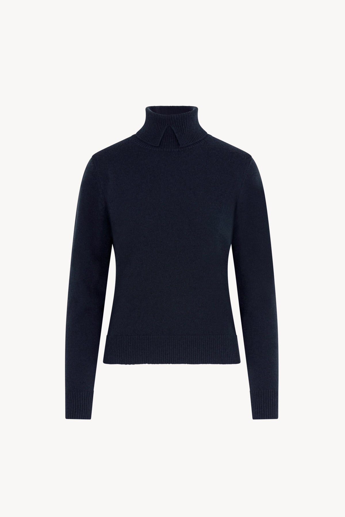 Dolcevita con Spacchetto in Puro Cashmere Notte