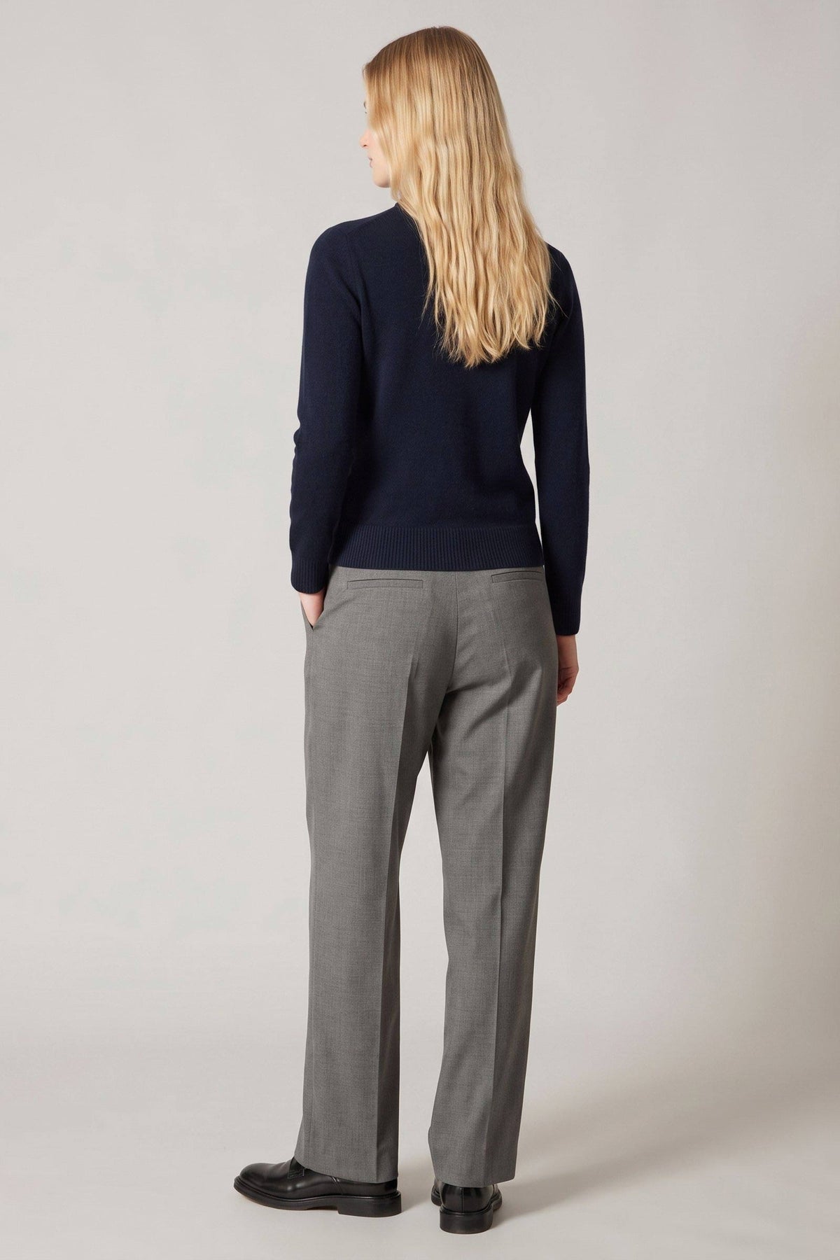 Dolcevita con Spacchetto in Puro Cashmere Notte