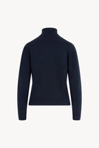 Dolcevita con Spacchetto in Puro Cashmere Notte