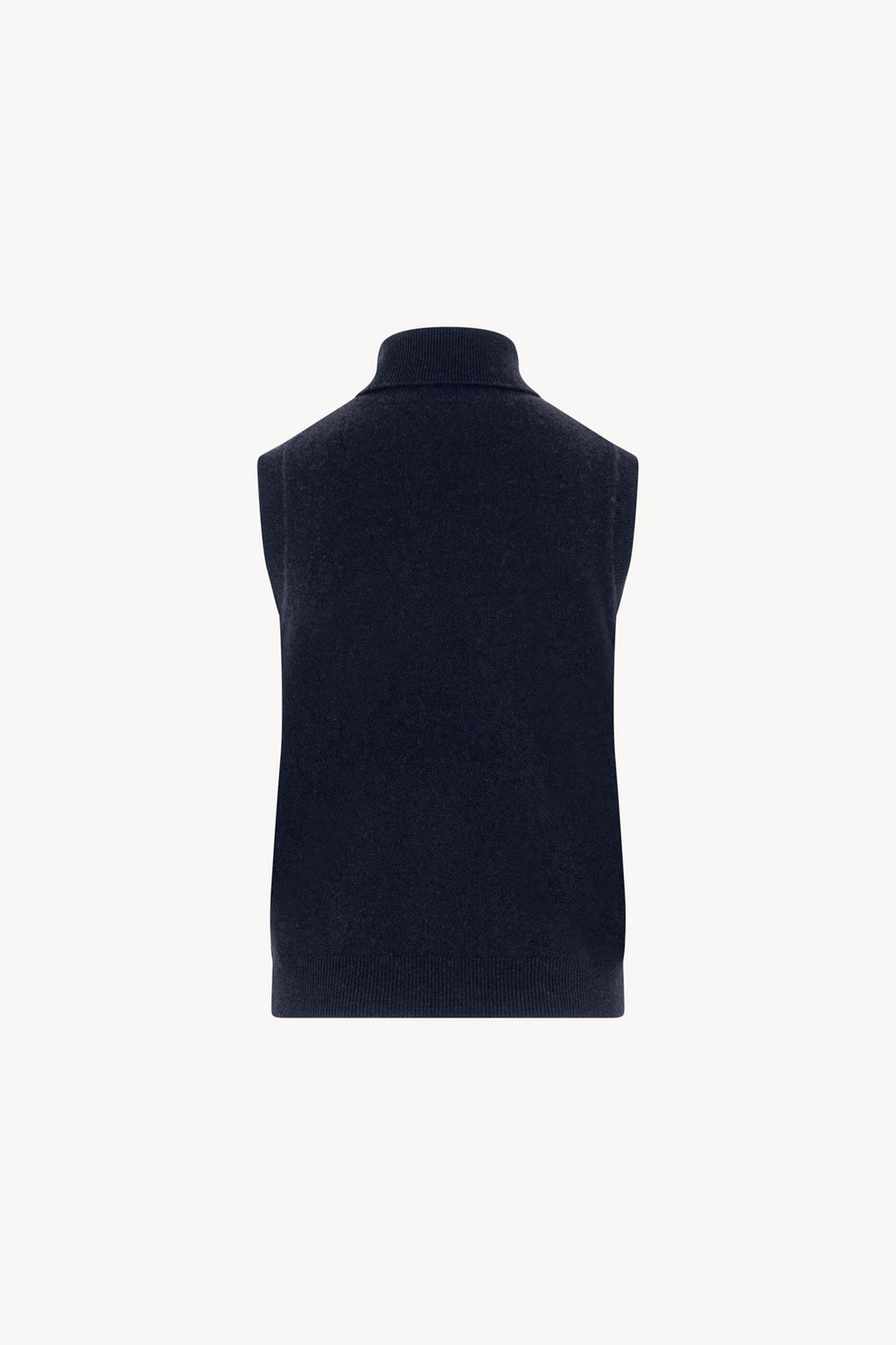 Dolcevita Senza Maniche in Puro Cashmere Notte