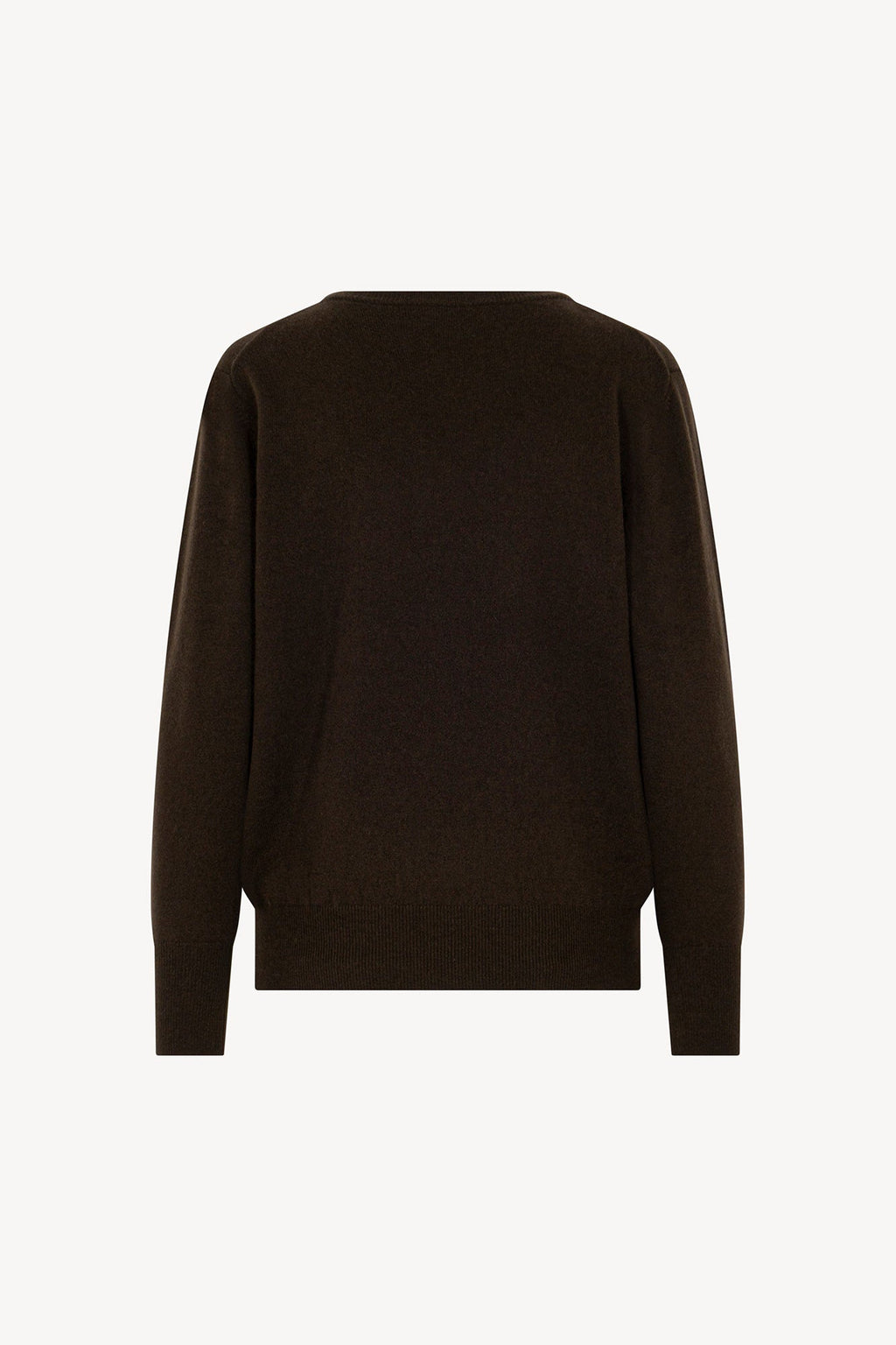 Pullover Scollo a V in Puro Cashmere Mocha