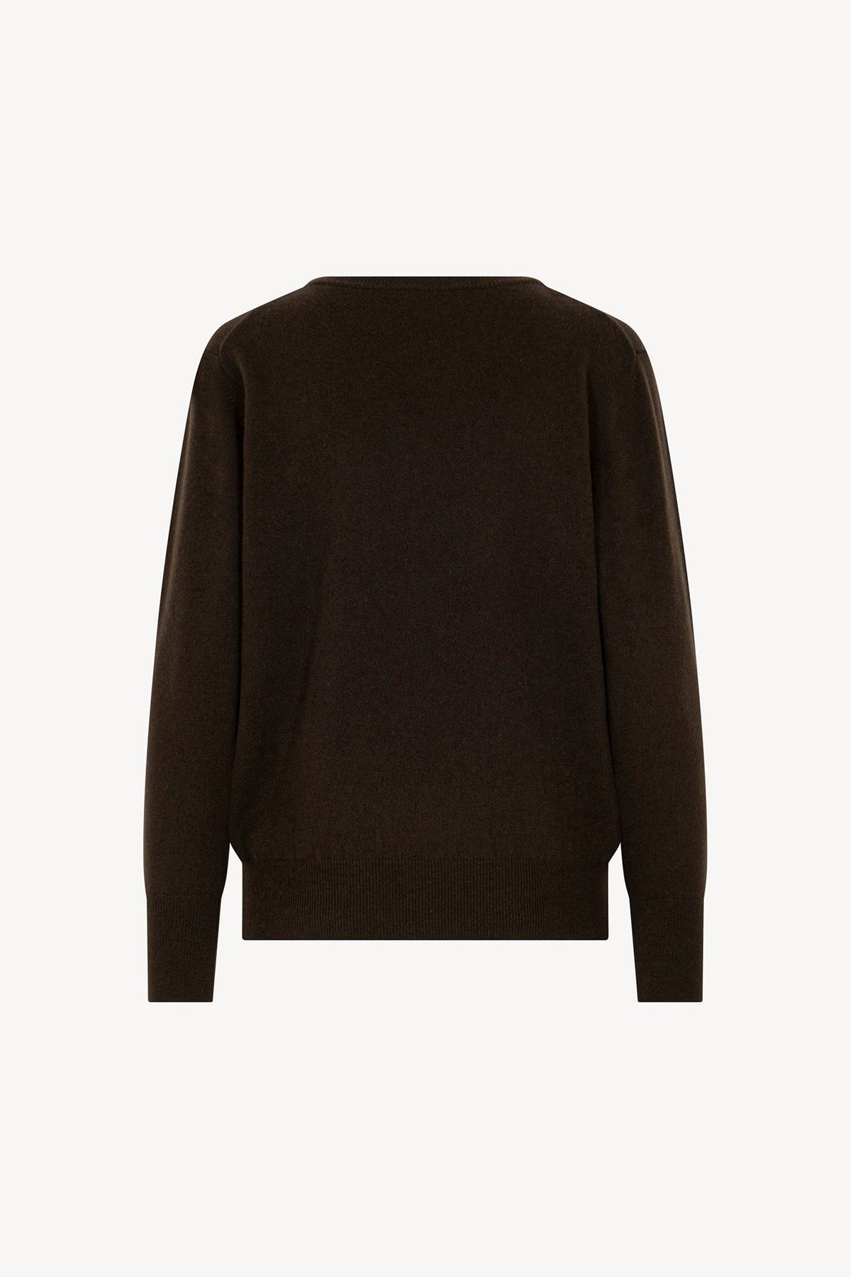 Pullover Scollo a V in Puro Cashmere Mocha