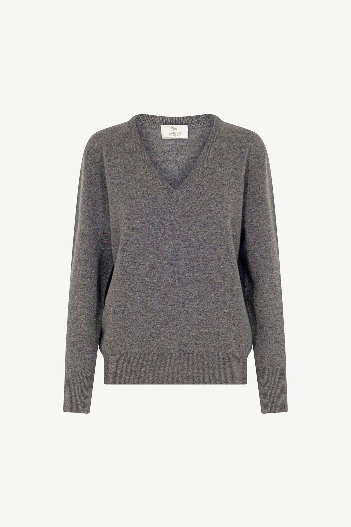 Pullover Scollo a V in Puro Cashmere Derby