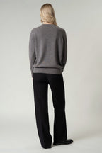 Pullover Scollo a V in Puro Cashmere Derby