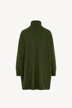 Dolcevita Maxi con Tasca in Puro Cashmere Loden