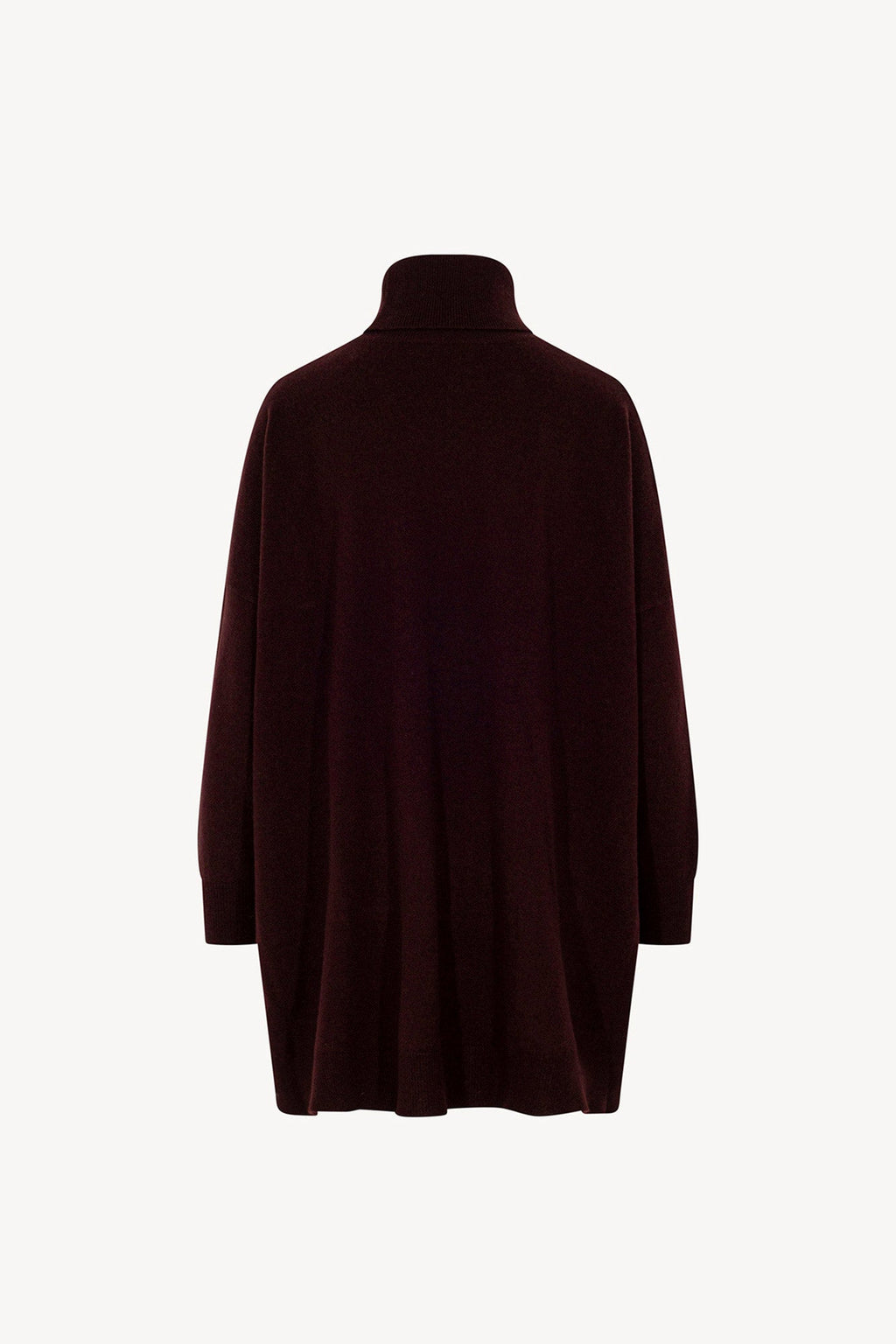 Dolcevita Maxi con Tasca in Puro Cashmere Acero