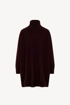 Dolcevita Maxi con Tasca in Puro Cashmere Acero