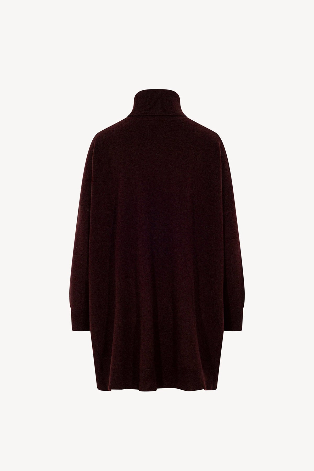 Dolcevita Maxi con Tasca in Puro Cashmere Acero
