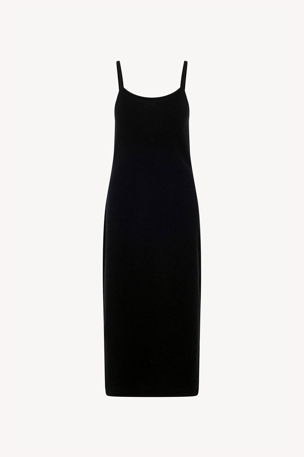 Abito Sottoveste in Puro Cashmere Nero
