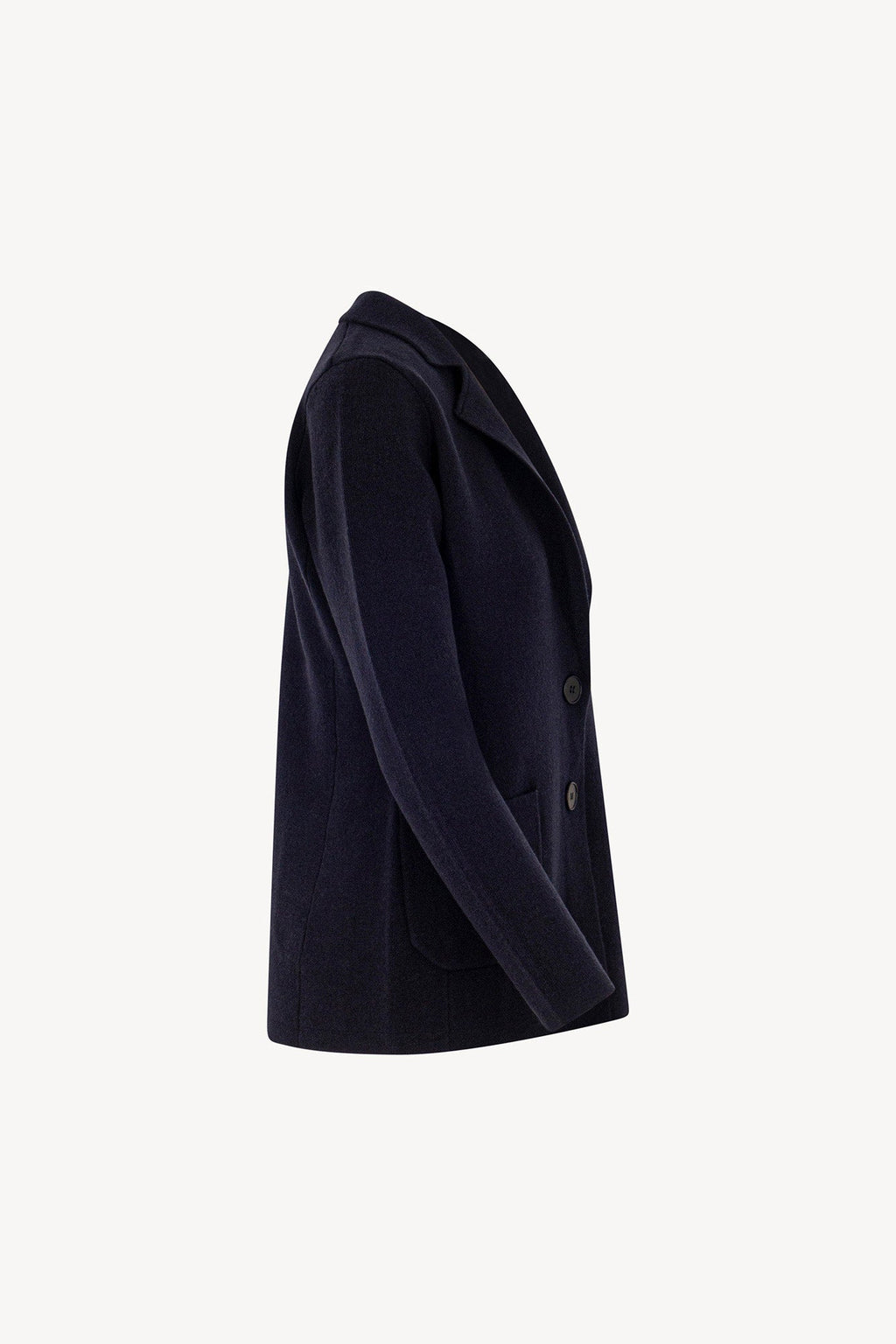 Blazer in Punto Stoffa in Puro Cashmere Notte