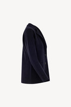 Blazer in Punto Stoffa in Puro Cashmere Notte