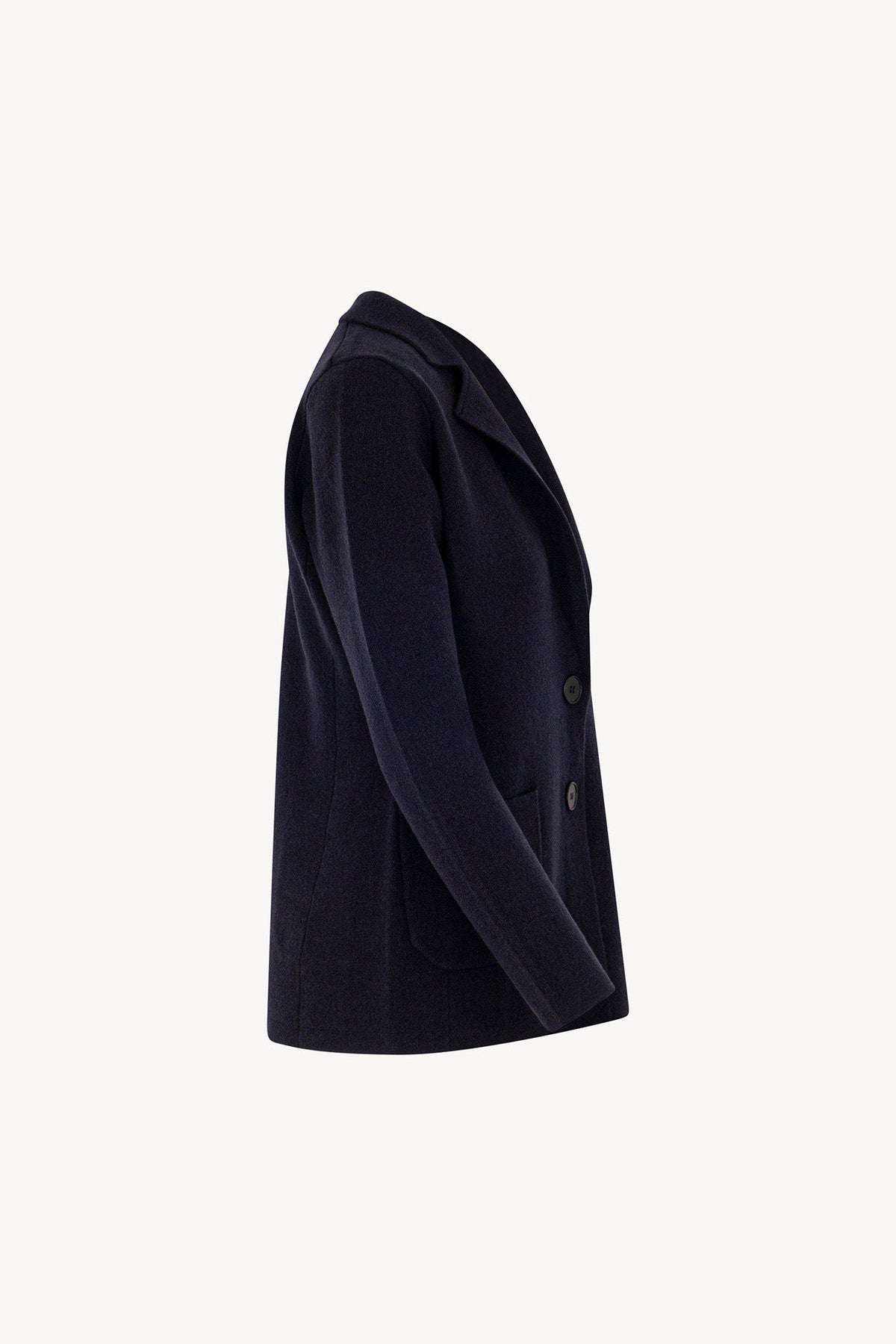 Blazer in Punto Stoffa in Puro Cashmere Notte