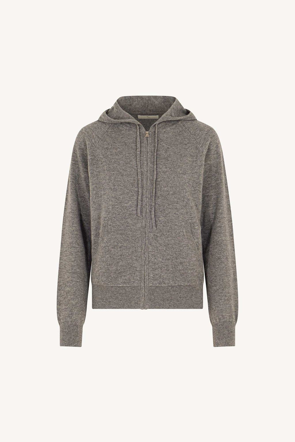 Felpa Donna con Cappuccio in Puro Cashmere Silver