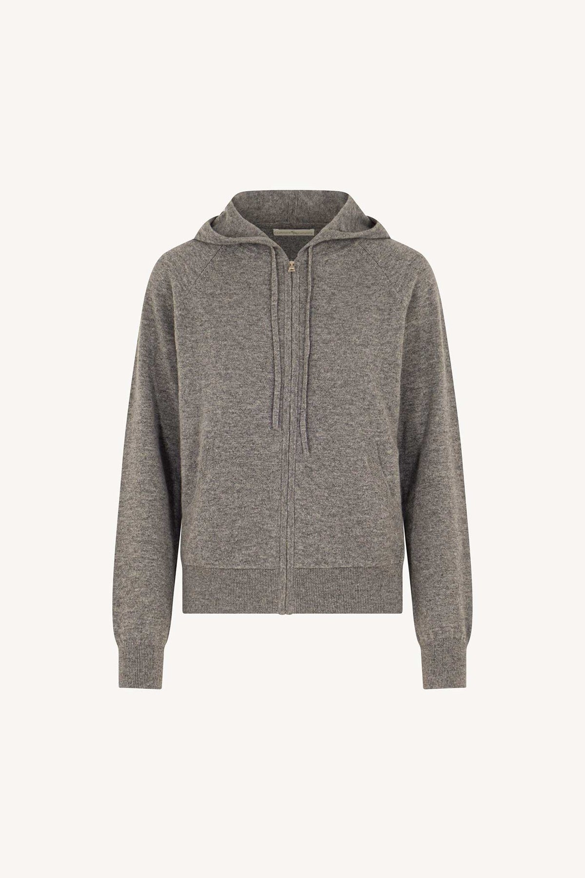 Felpa Donna con Cappuccio in Puro Cashmere Silver