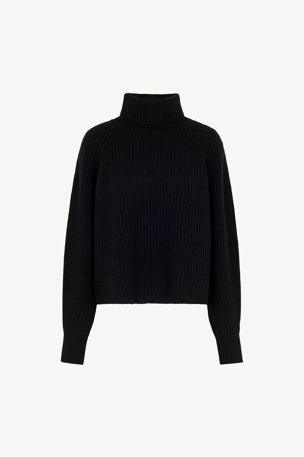 Dolcevita a Costa Inglese in Puro Cashmere Nero