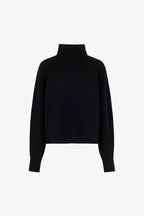 Dolcevita a Costa Inglese in Puro Cashmere Nero