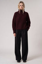 Dolcevita a Costa Inglese in Puro Cashmere Acero