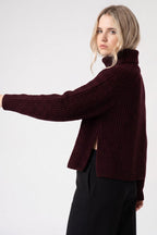 Dolcevita a Costa Inglese in Puro Cashmere Acero