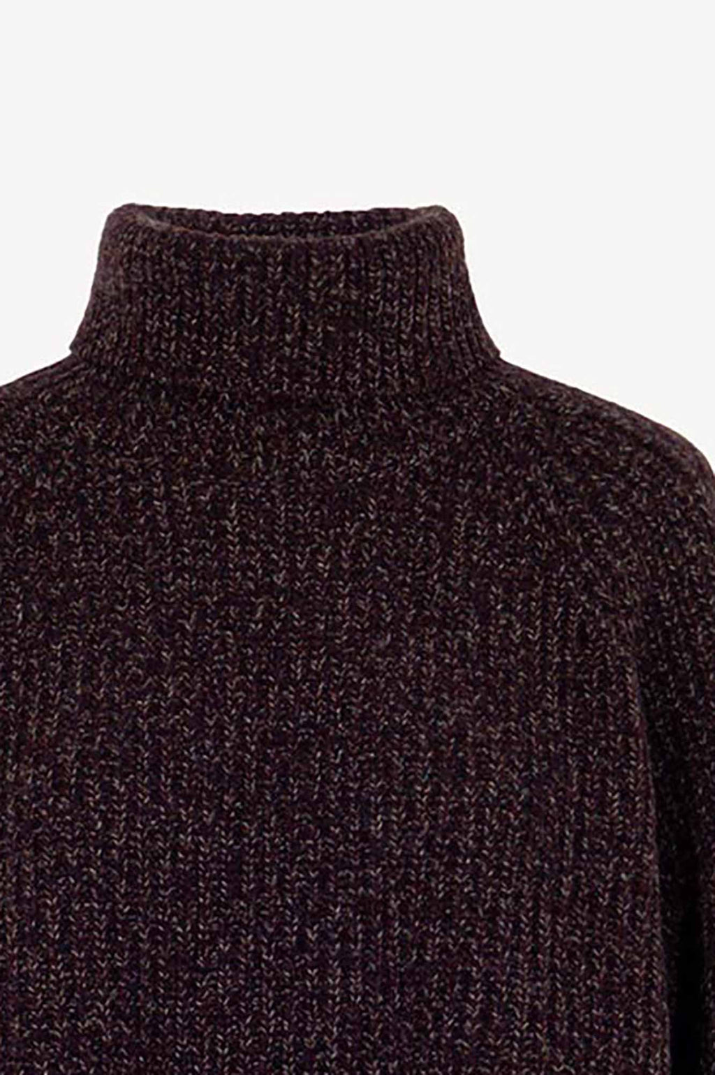Dolcevita a Coste in Puro Cashmere Moulinè Acero