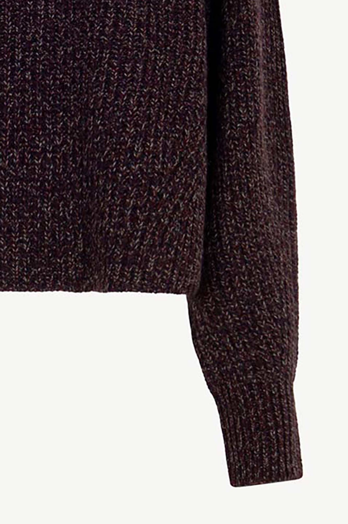 Dolcevita a Coste in Puro Cashmere Moulinè Acero