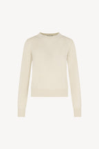 Maglia Girocollo in Seta Cashmere Extrafine Avorio