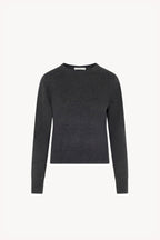 Maglia Girocollo in Seta Cashmere Extrafine Grigio