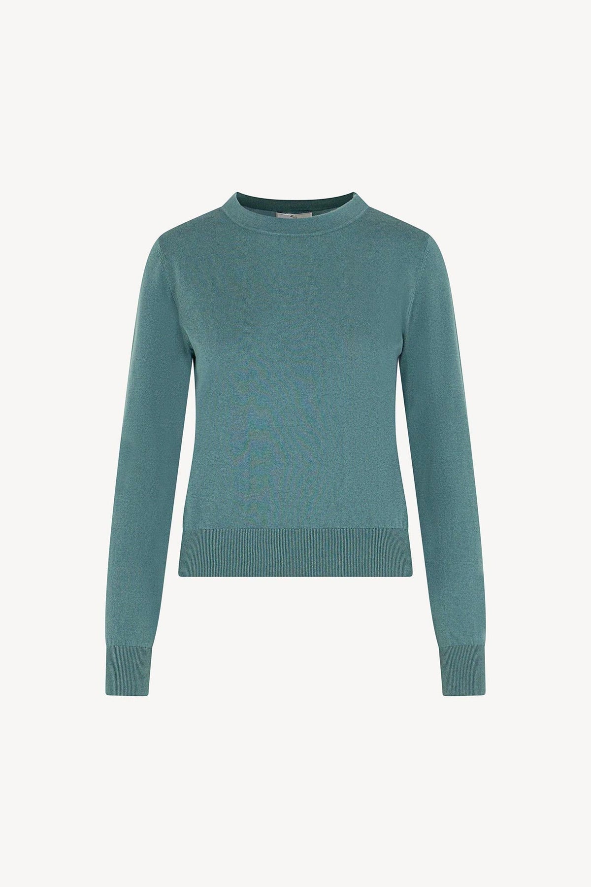 Maglia Girocollo in Seta Cashmere Extrafine Lichene