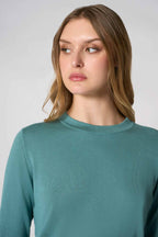 Maglia Girocollo in Seta Cashmere Extrafine Lichene