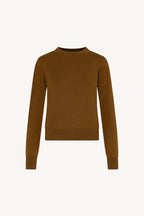 Maglia Girocollo in Seta Cashmere Extrafine Terracotta