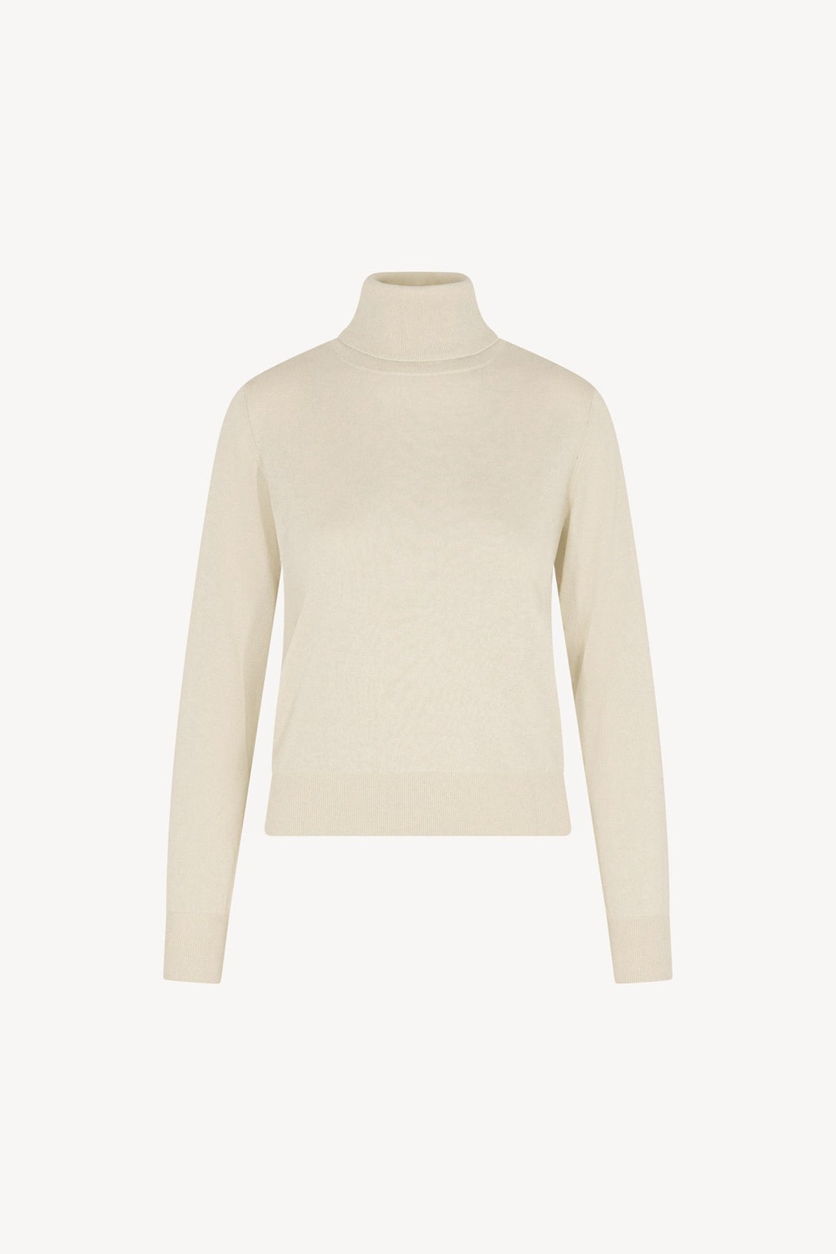 Maglia Dolcevita in Seta Cashmere Extrafine Avorio