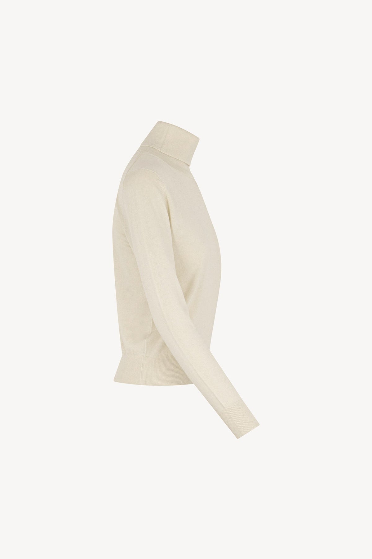 Maglia Dolcevita in Seta Cashmere Extrafine Avorio