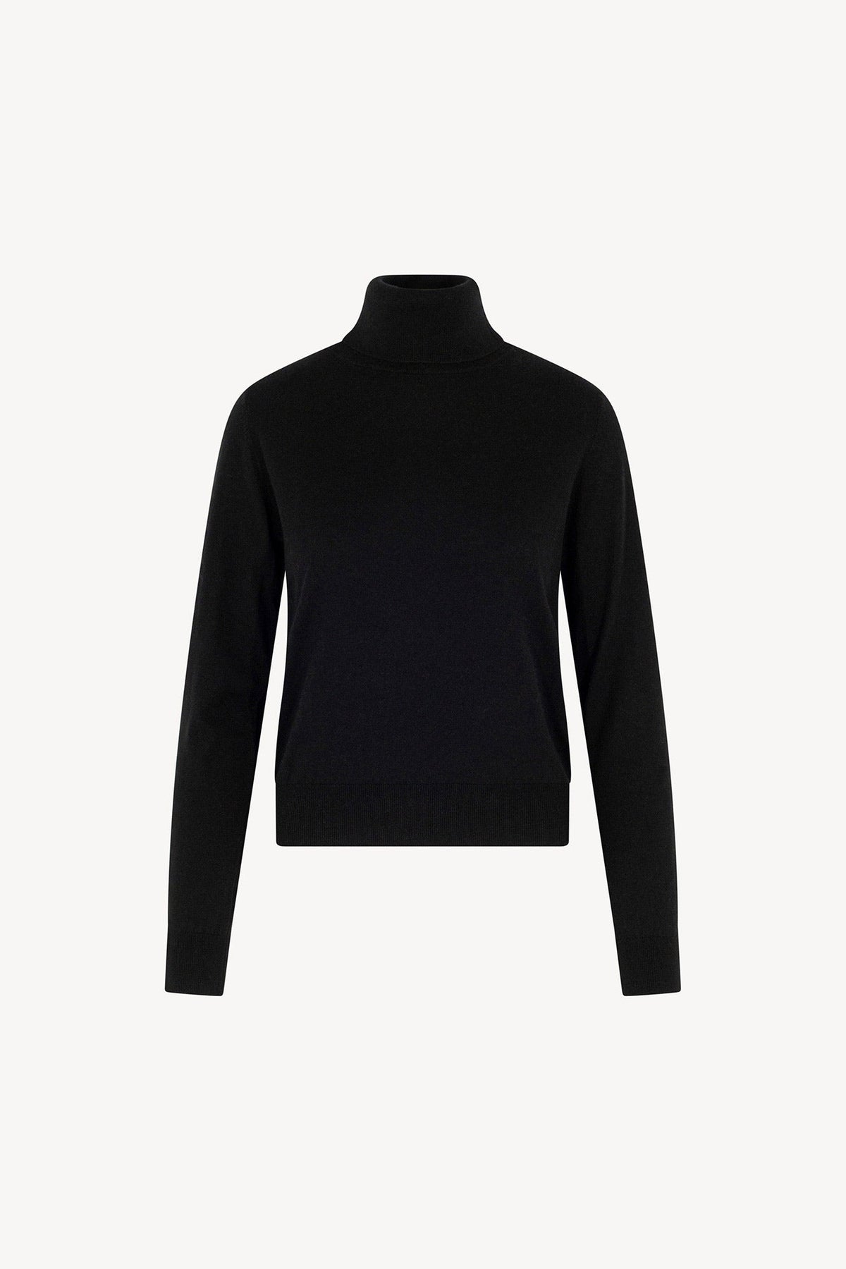 Maglia Dolcevita in Seta Cashmere Extrafine Nero