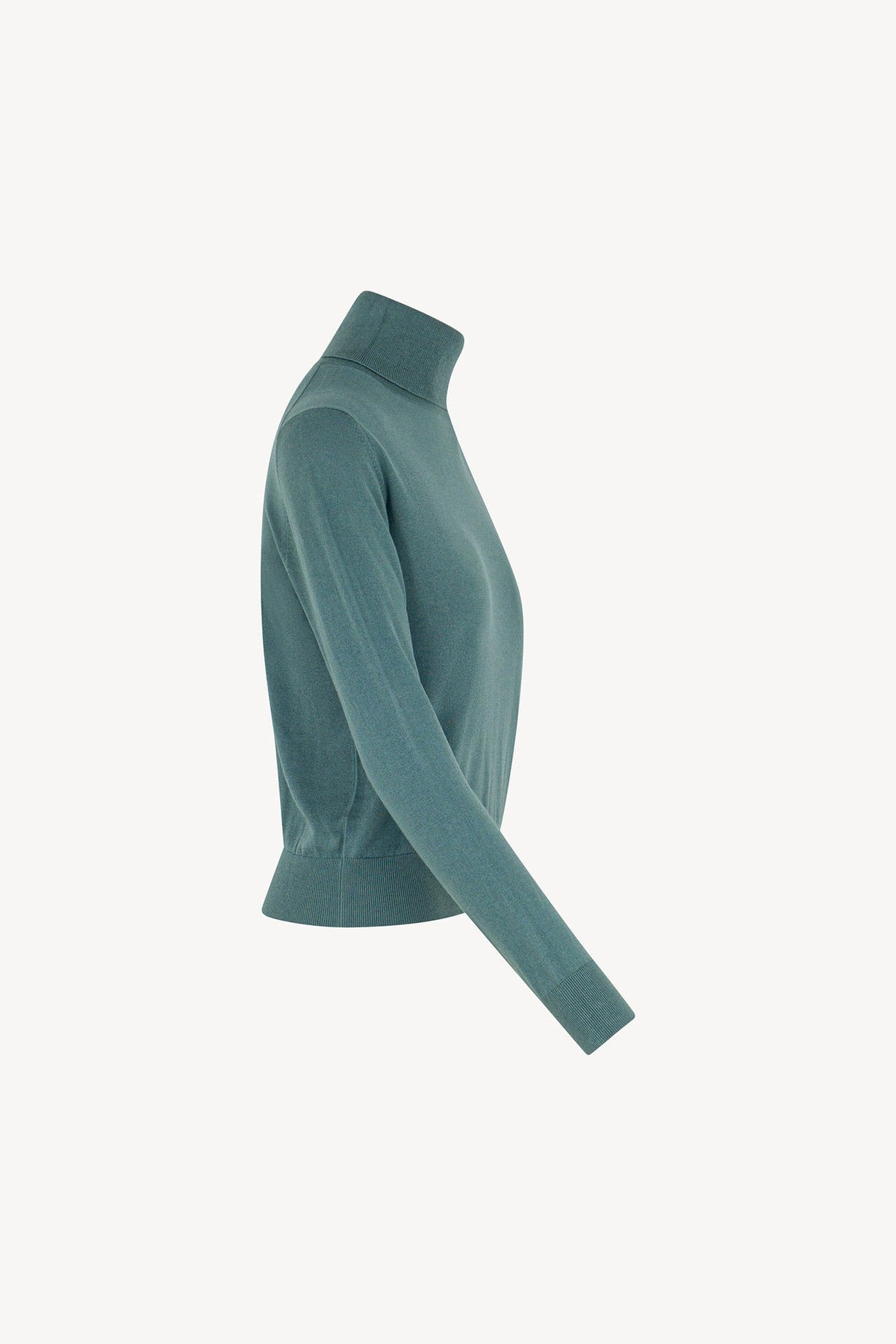 Maglia Dolcevita in Seta Cashmere Extrafine Lichene
