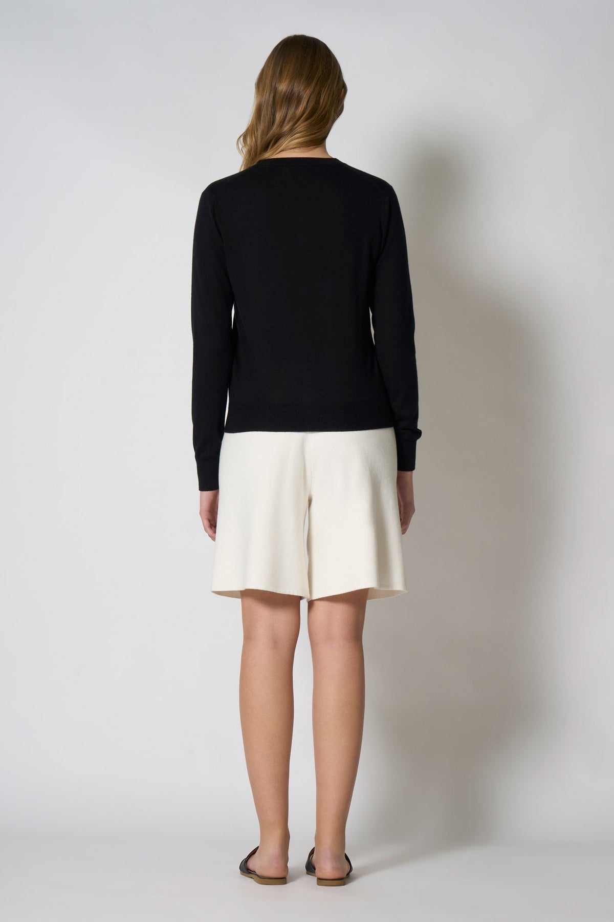 Cardigan in Seta Cashmere Extrafine Nero