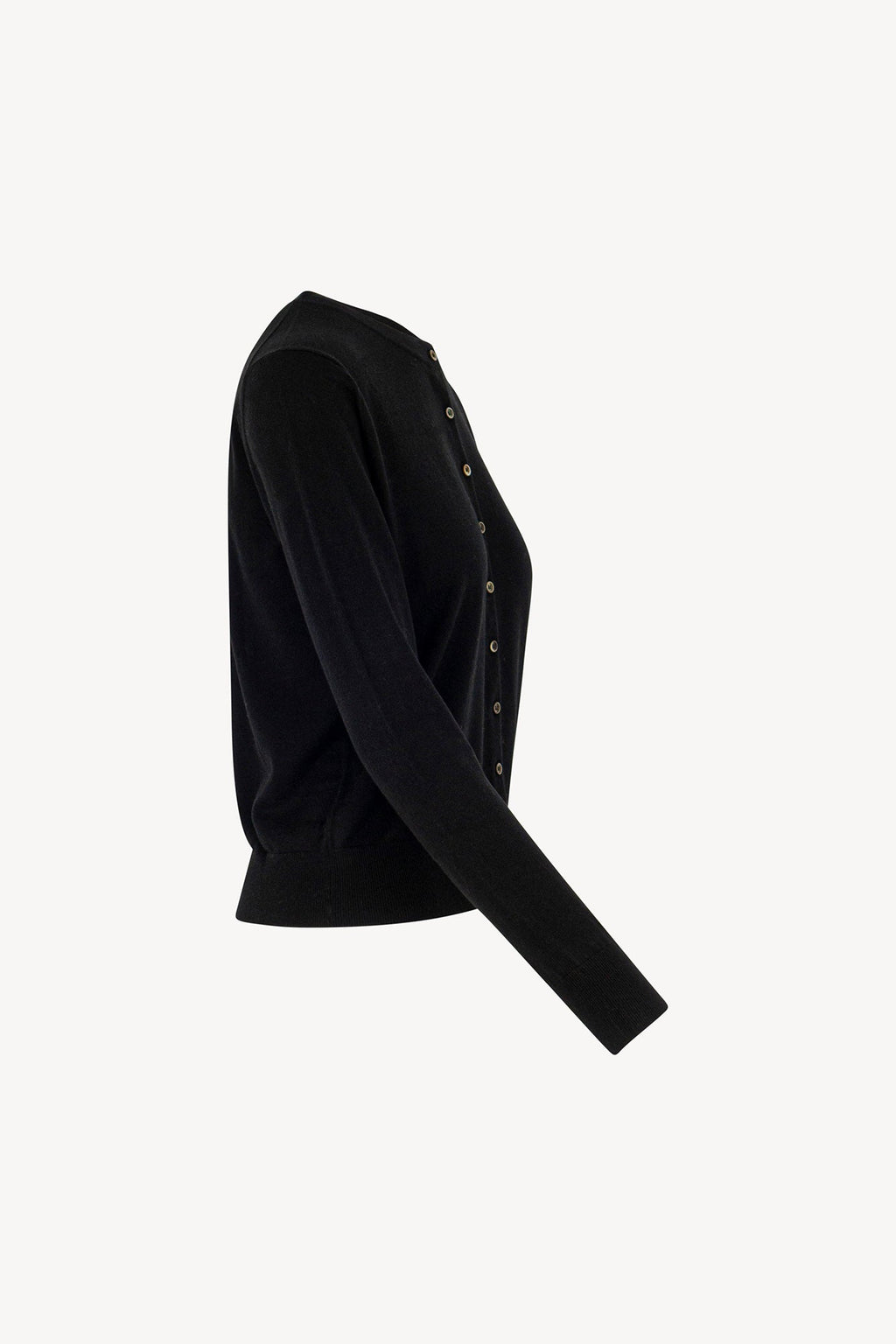 Cardigan in Seta Cashmere Extrafine Nero