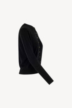Cardigan in Seta Cashmere Extrafine Nero