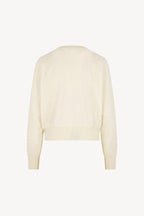 Girocollo Maniche Squadrate in Puro Cashmere Spazzolato Latte