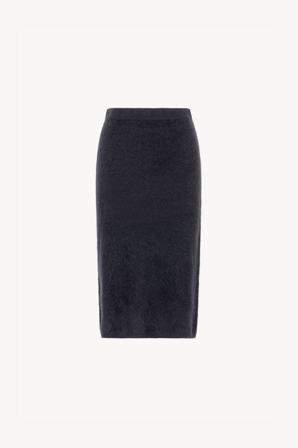 Gonna Longuette in Puro Cashmere Spazzolato Ardesia