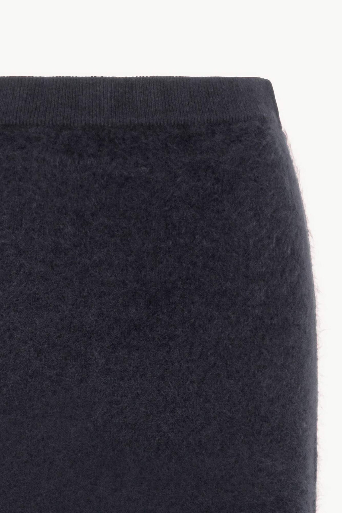 Gonna Longuette in Puro Cashmere Spazzolato Ardesia