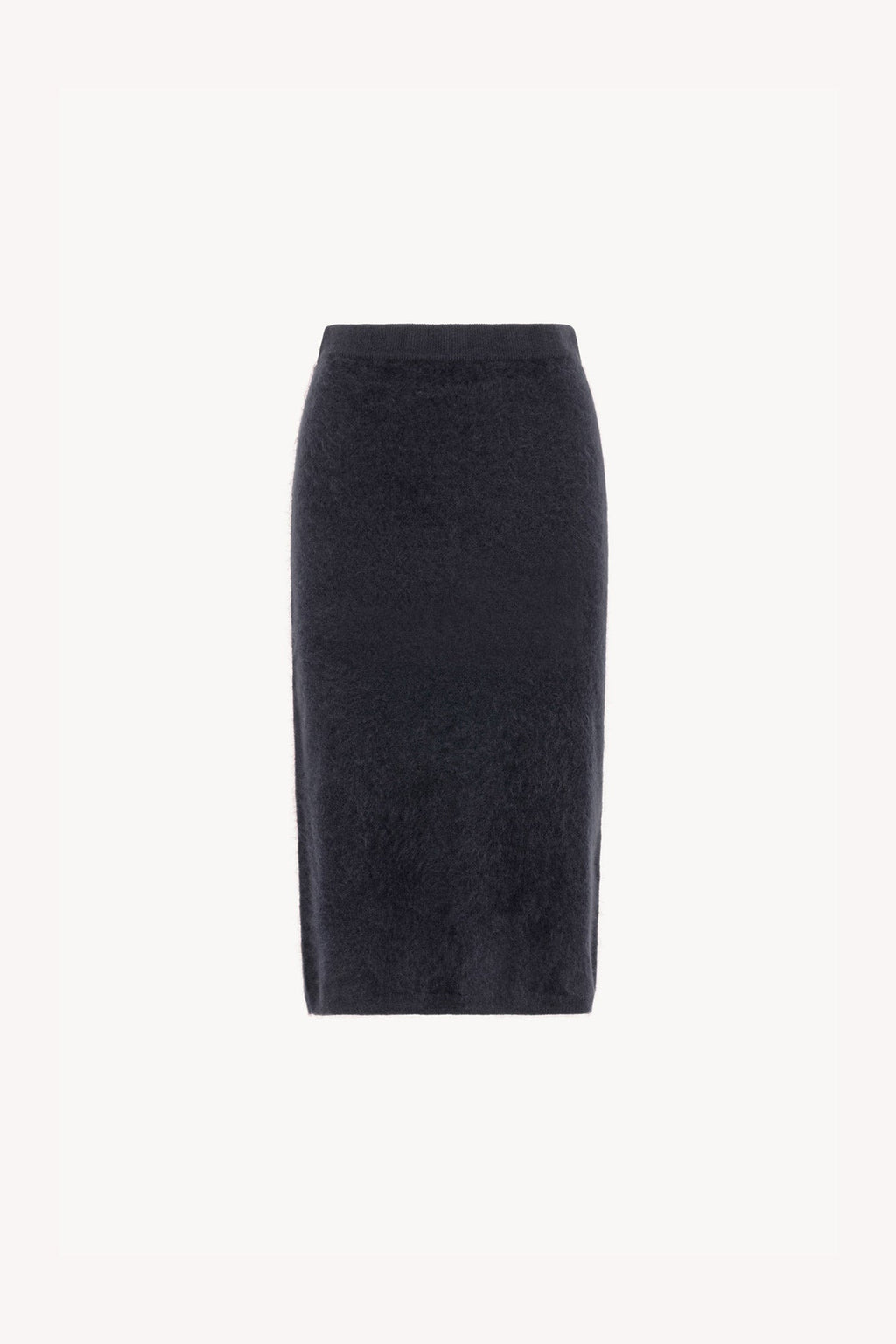 Gonna Longuette in Puro Cashmere Spazzolato Ardesia