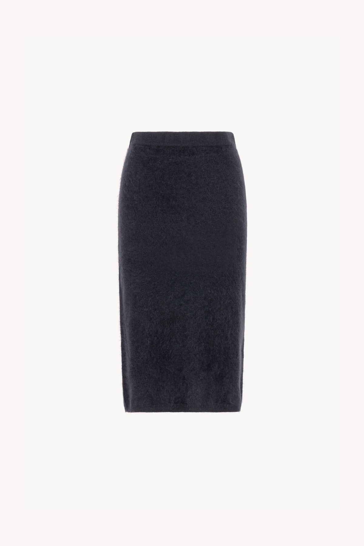 Gonna Longuette in Puro Cashmere Spazzolato Ardesia
