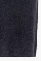 Gonna Longuette in Puro Cashmere Spazzolato Ardesia