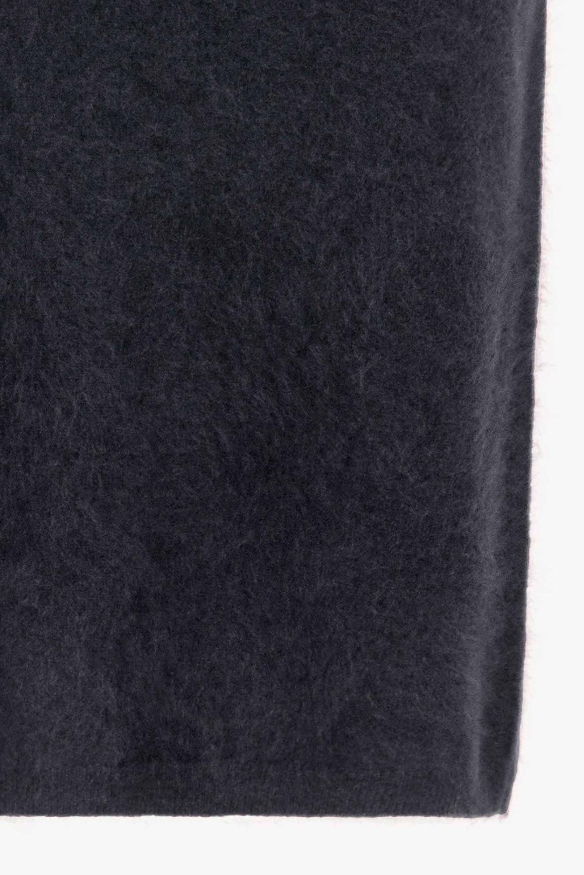 Gonna Longuette in Puro Cashmere Spazzolato Ardesia