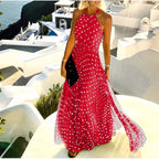 Valorie - Abito Boho plissettato con stampa patchwork per donne