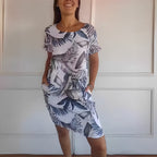 Jocelyn - Abito casual ampio con stampa per donne